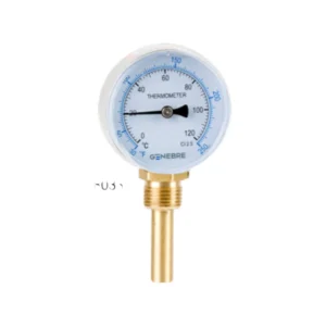 Termometros Cuerpo Ac Zinczdo 63ø, Vaina De Latón De 50mm, Inferior Genebre