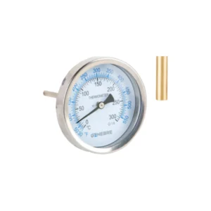 Termometros Cuerpo Ac Inoxidable 100ø, Vaina De Ac.inox De 100mm, Posterior Genebre
